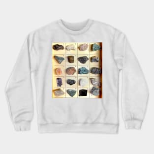 Showcase of classified rare and geological stones Crewneck Sweatshirt